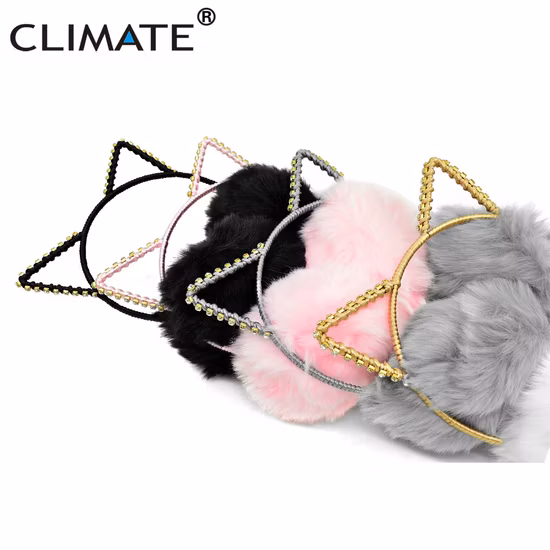 Lovely Cat Soft Winter Warm Earflap Earmuff with Crystal